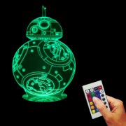 3D nočná lampa - motív Star Wars Droid