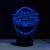 3D LED nočná lampa - Star Wars – Mandalorian Baby Yoda (Crack základňa)