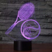 3D-LED-nocna-lampa-Tenisova-Raketa-lopta-fialova