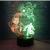 3D LED nočná lampa - Avengers – Ironman, Spider-man, Batman (Crack základňa)